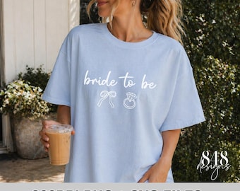 Bride to Be PNG & SVG Bundle, Bride To Be Bachelorette Whimsy Tshirt Design, Trendy Bridal Graphic, Coquette Bach Party Theme