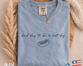 Bad Day to Be a Hot Dog, PNG & SVG File, 4th of July Tshirt Design, Trendy America Graphic, Funny Patriotic PNG, Memorial Day Subliminal