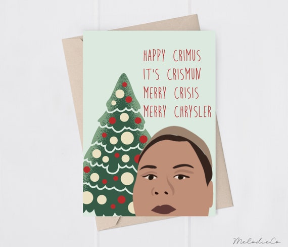 Printable Meme Funny Christmas Card Merry Chrysler Happy Etsy