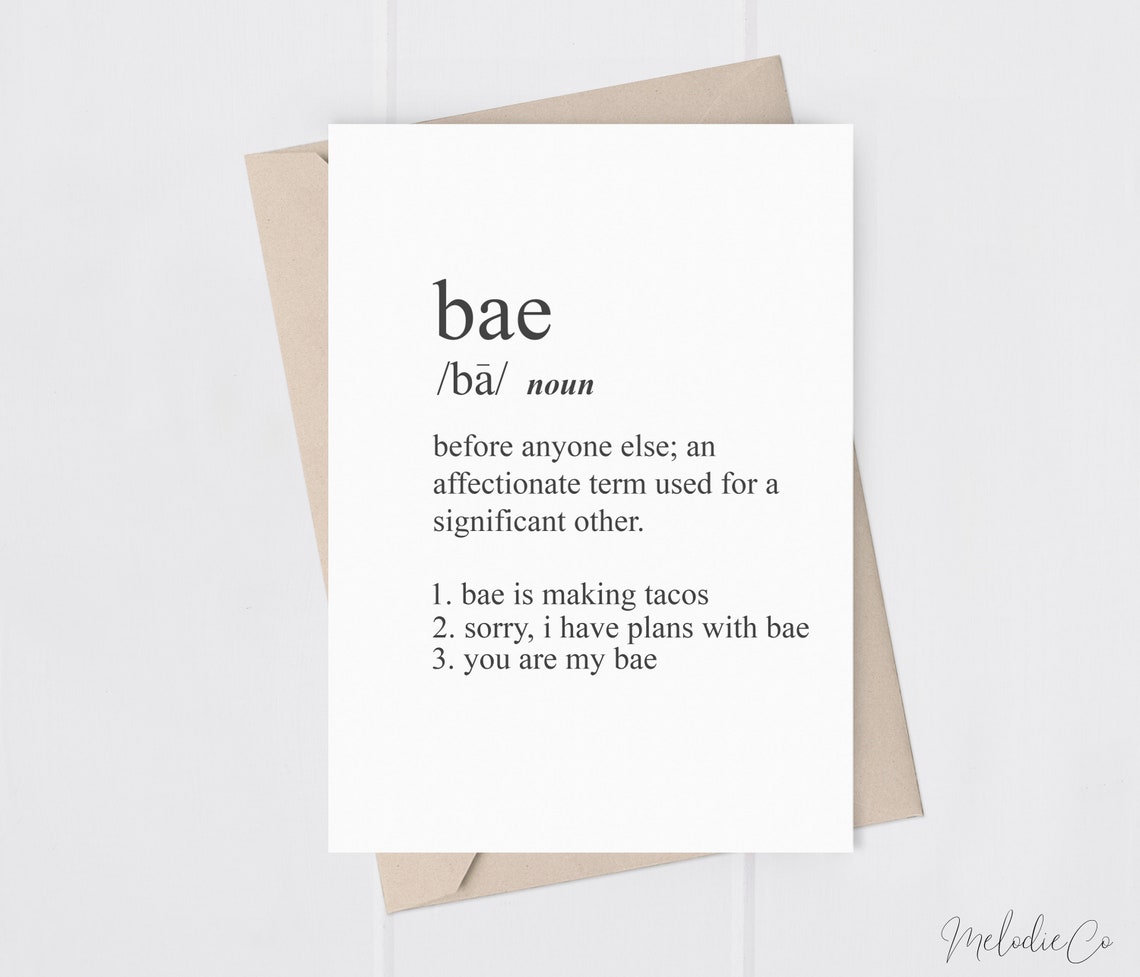 what the meaning of bae