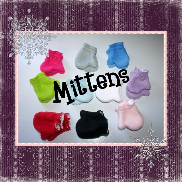 18 Inch Doll Clothes- Winter or Cold Weather Wear Fleece Mittens