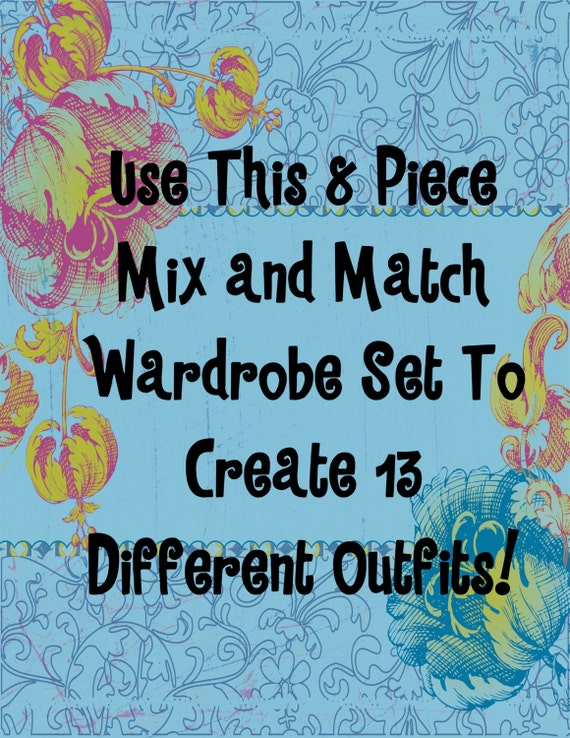 18 In Doll Clothes 8 Piece Mix And Match Basic Wardrobe Etsy