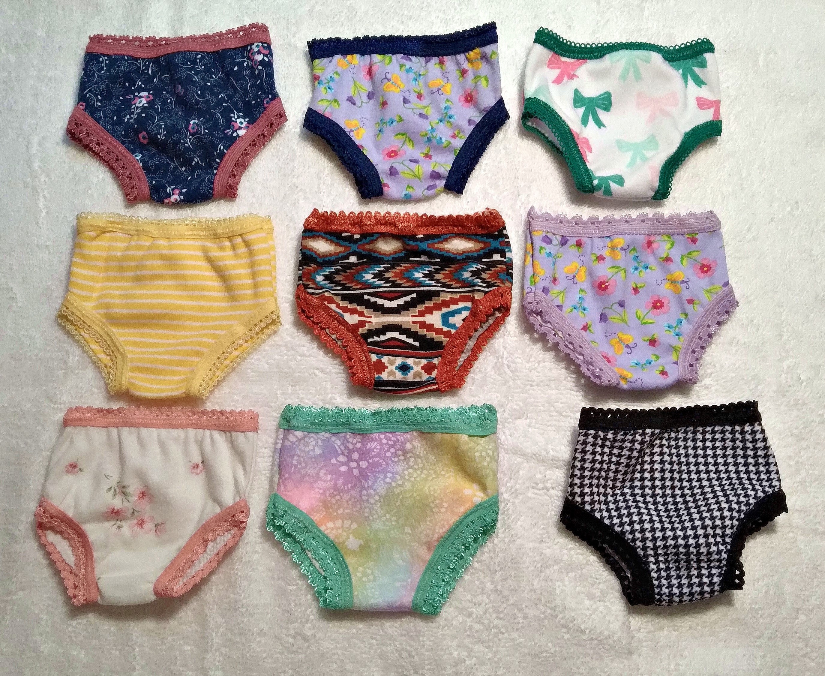 18 Inch Doll Clothes girl Doll Panties /underwear in Prints 