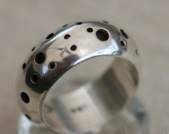 Silver Rings ,Wedding Silver Band, Handmade Silver Band,Israeli Made Silver Band, Handcrafted Silver Ring Band,