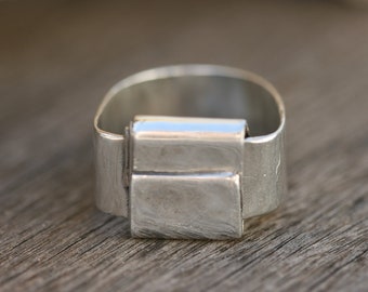 Silver Rings , Silver Band, Unique Silver Ring, Handmade  Silver Band,Israeli Made Silver Band,Unisex Silver Ring,