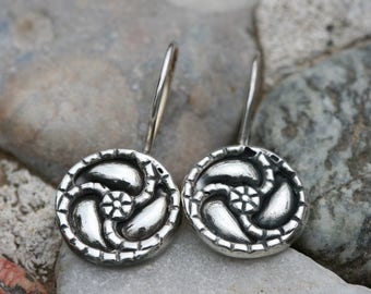 Silver Earrings, Silver Earrings , Israeli Designer,Everyday Wear Earrings, Silver Jewelry, Made in Israel, Free Shipping