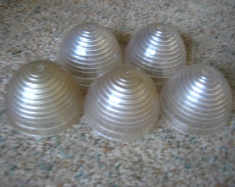 Bee-Hive Signal Car Lens  3 Inch. "Clear". Set of  ( 5 ).