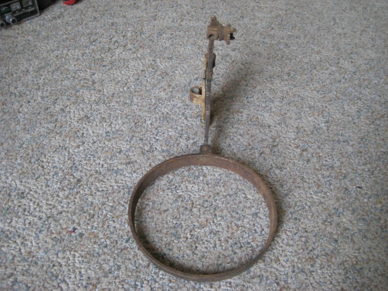 Antique Cast Metal Kerosene / Oil Lamp Holder W/ Wall Bracket. Etsy