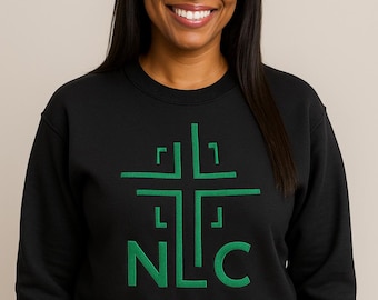 NLC Transformed by Grace Embroidered Sweater w/Sleeve Embroidery