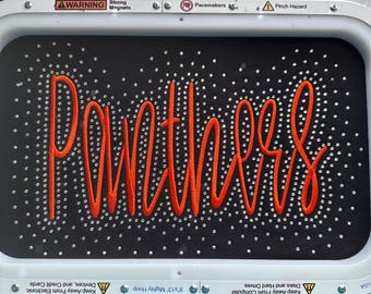 Custom Panthers Mascot Bling Rhinestone Embroidered T shirt | Shirt Comfort Colors | Gildan Sweater