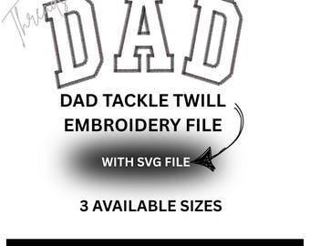 Bundel met DAD Tackle keperstof/zigzag appliqué en borduurbestanden