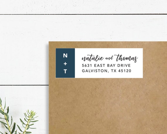 modern return address labels