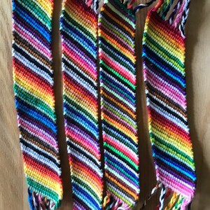 Rainbow Striped Cuff Friendship Bracelet