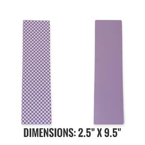Gingham & Solid Lavender Cookie Backers: Grease-Proof Bag Inserts (25 PCS)