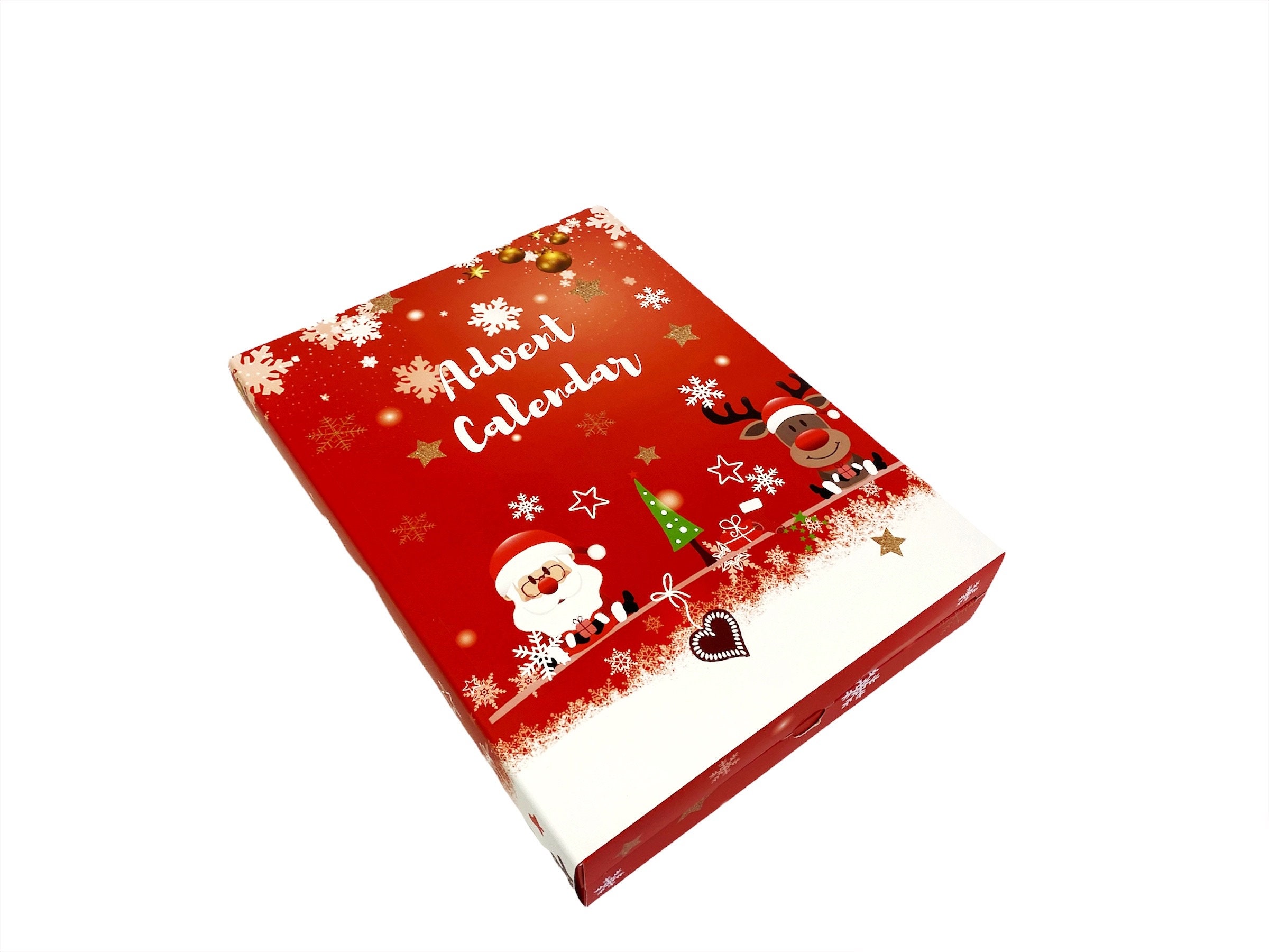 12 Advent Calendar Boxes 24 Windows Etsy