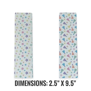 Birthday Backer, Double Sided Backer, Grease-Proof insert, Cookie Backer, Cookie Packaging, Pastel Stars/ Party Hats, PACK OF 25 PCS*