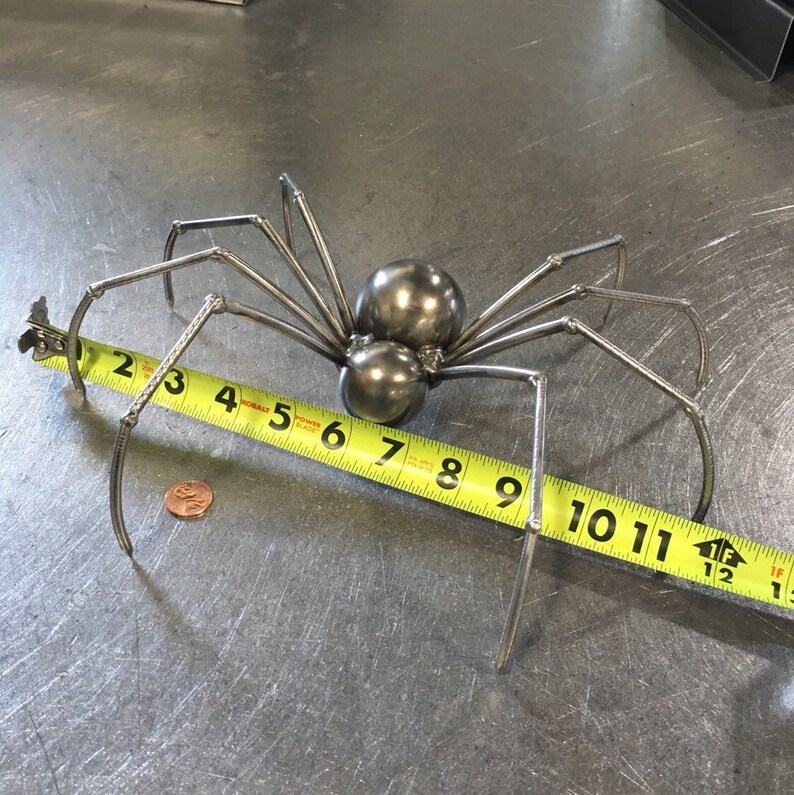Metal sculpture sculpture spider welded spider scrap Etsy