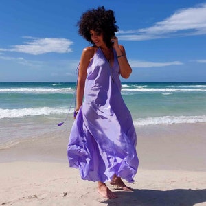 Mauve beach dress 2025