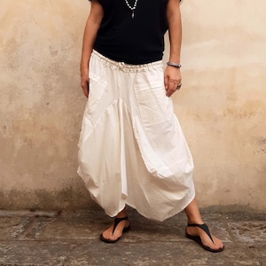 long balloon beige skirt | karmalie hot couture