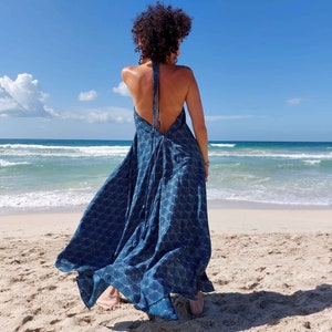 long dress teal silk fans | karmalie hot couture