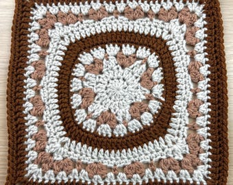 Crochet Coffee Date Square