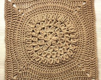 Crochet Autumnus Square Pattern: Granny Blanket Square-PDF