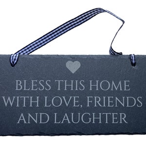 Slate sign 20 x 10 cm with personal engraving | Have the slate shield engraved