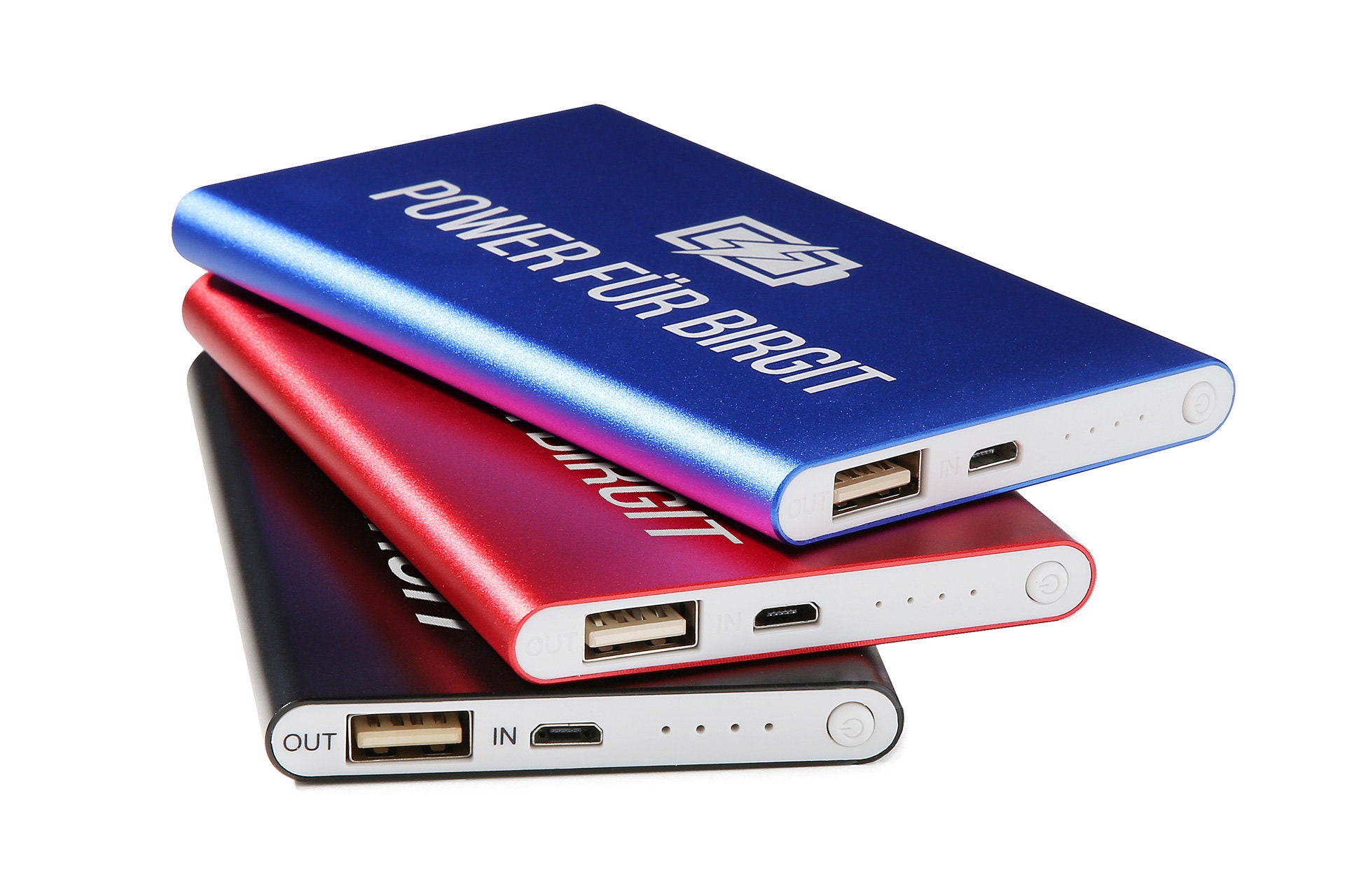 Powerbank 4,000 mAh with engraving – various colors