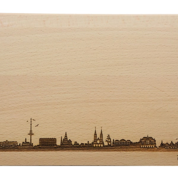 Brotzeitbrett Bremen Skyline