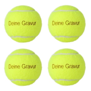 4x Tennisball mit persönlicher Gravur zdjęcie 1