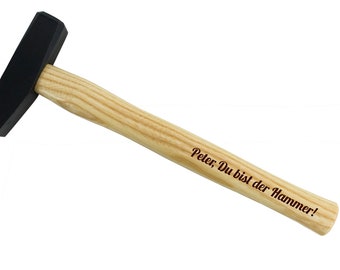 Hammer with personal engraving (300g or 500g)