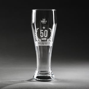 Wheat beer glass with engraving | Engrave wheat glass