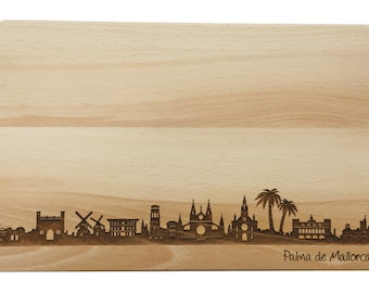 Snack board Palma de Mallorca skyline