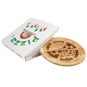 Wooden pizza plate with a funny, individual engraving