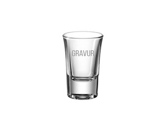 Borrelglas CLASSIC met gravure