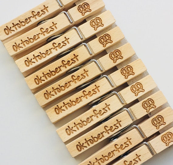 Oktoberfest Clothespin With Personal Engraving 