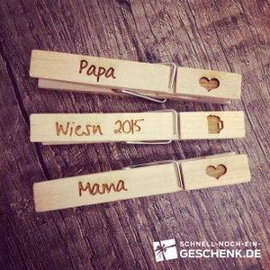 Oktoberfest Clothespin (Glubbal) with engraving