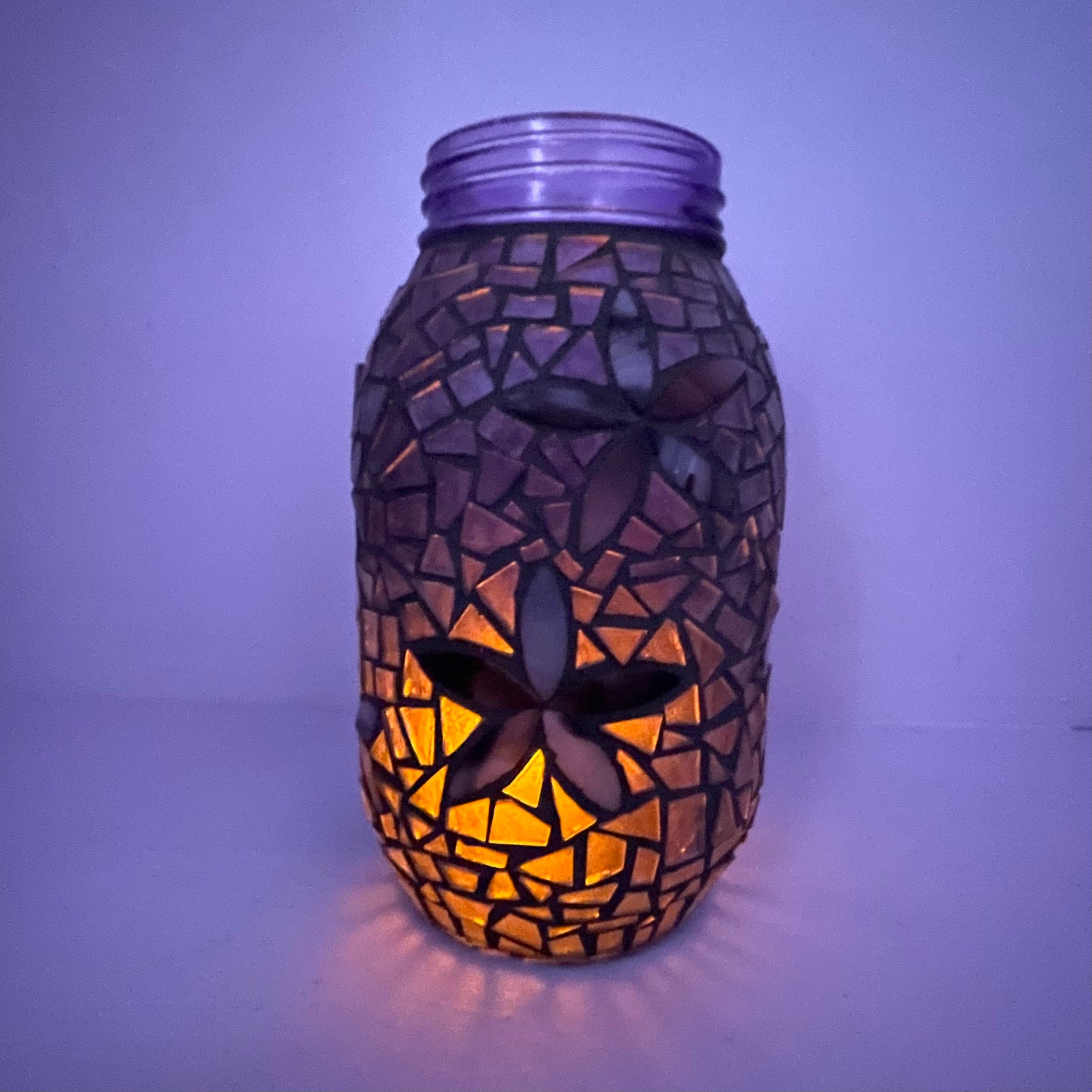 Mosaic Mason Jar Etsy