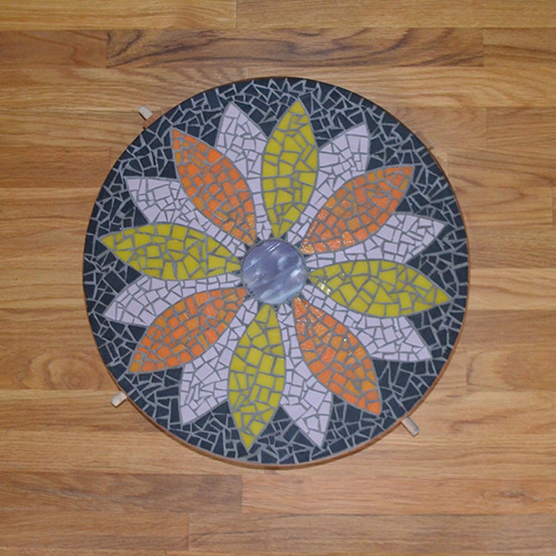 Mosaic Side Table Etsy