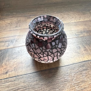 Mosaic Fish Bowl Votive Holder