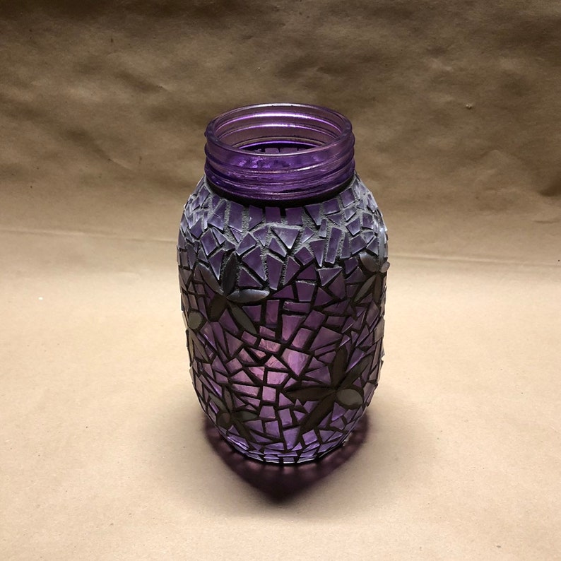 Mosaic Mason Jar Etsy