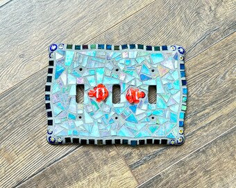 Mosaic Triple Light Switch Cover