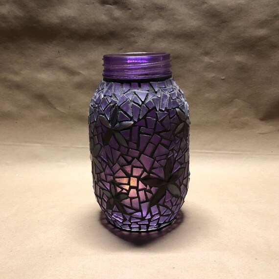 Mosaic Mason Jar Etsy