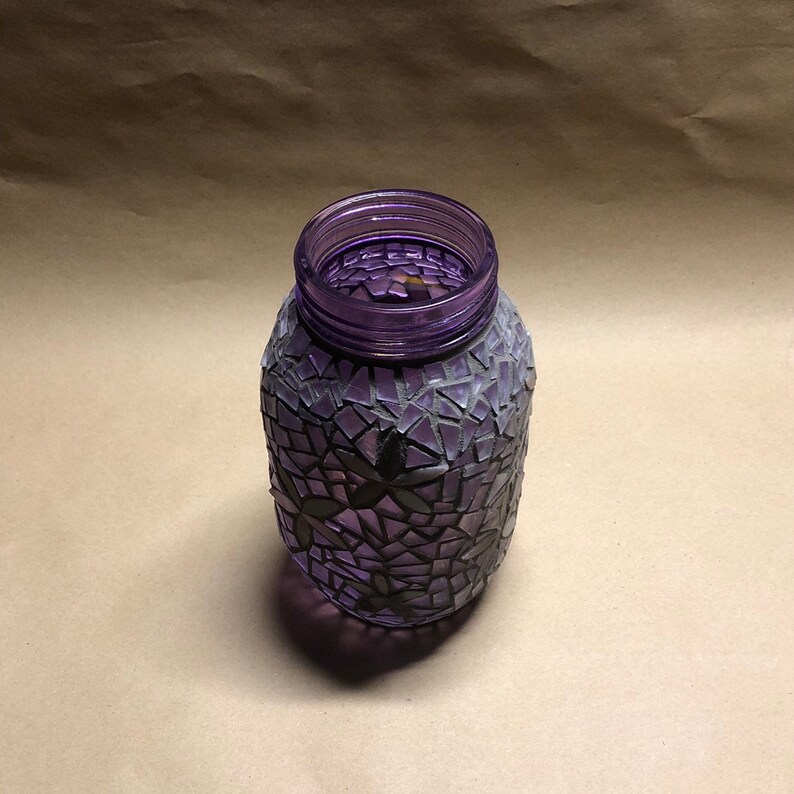 Mosaic Mason Jar Etsy
