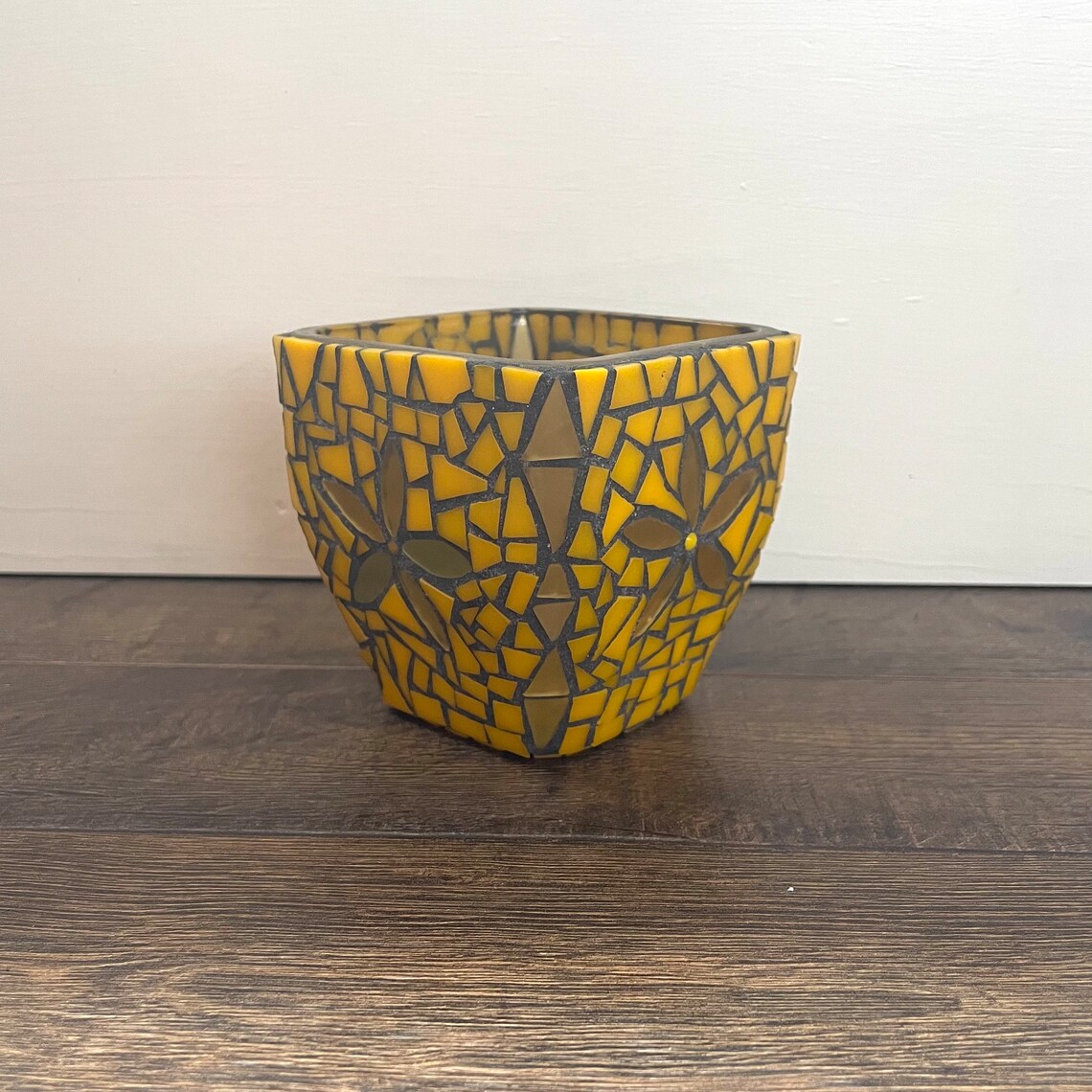 Mosaic Votive Candle Holder Etsy