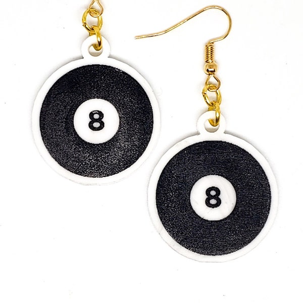 Magic 8 ball earrings Clearance