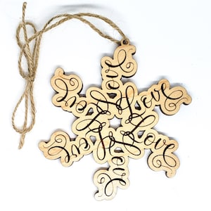 Love Flake Weihnachtsschmuck - Schneeflocke - Geschenk für Nachbar