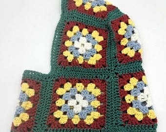 Granny Square Balaclava - Cotton - Crochet