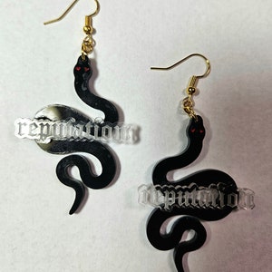 TS Reputation Earrings - Snake - Gift for Daughter