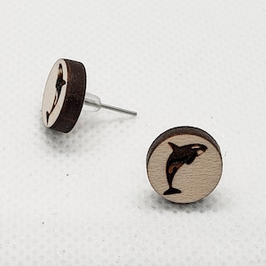 Orca Killer Whale Earrings - Free Willy - Gift for Friend
